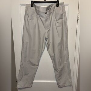 Lululemon Pants Mens 40x27 Light Gray ABC Classic Fit 5 Pocket Warpstreme M5AQHS